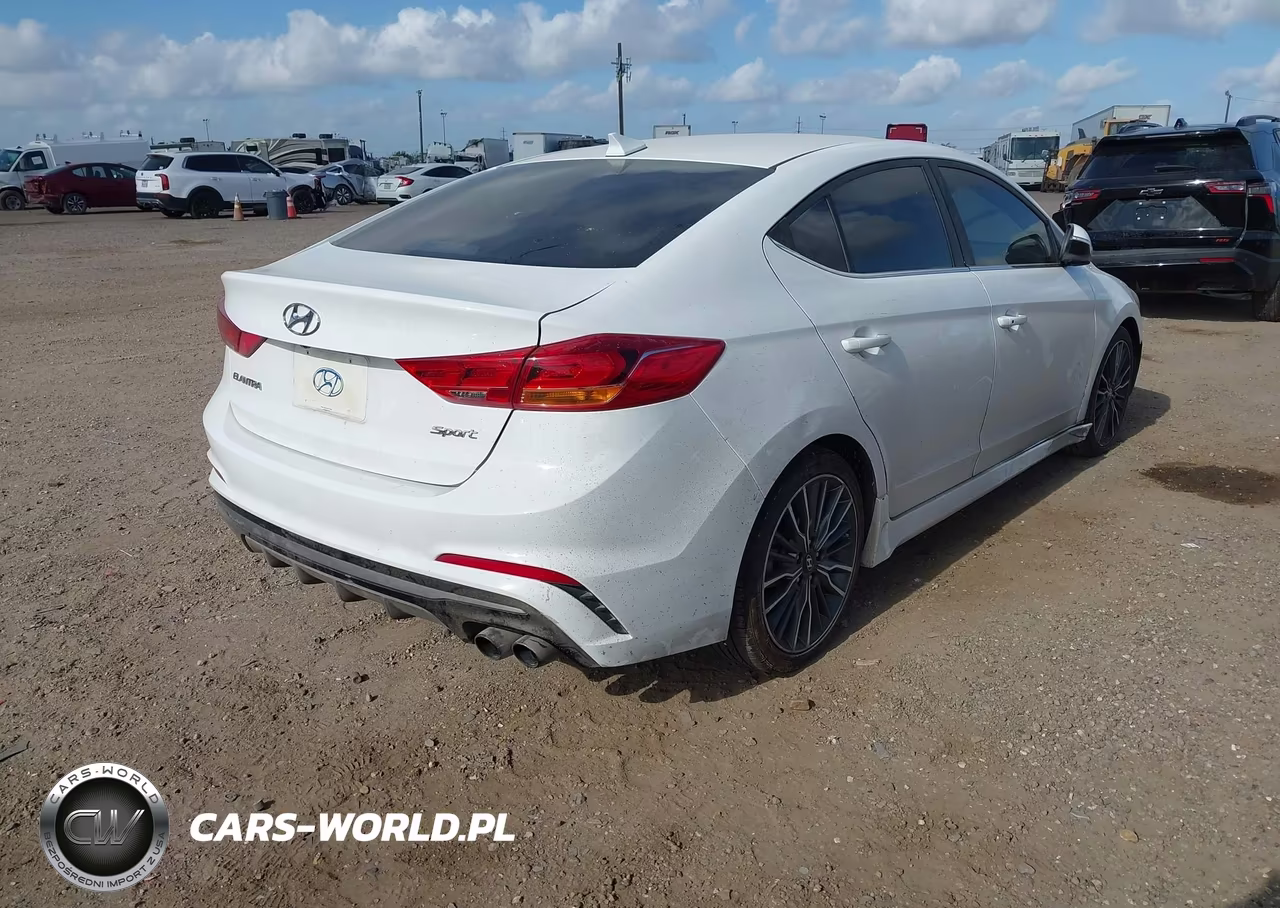 2017 Hyundai Elantra Sport VIN:KMHD04LB6HU353221 - 4