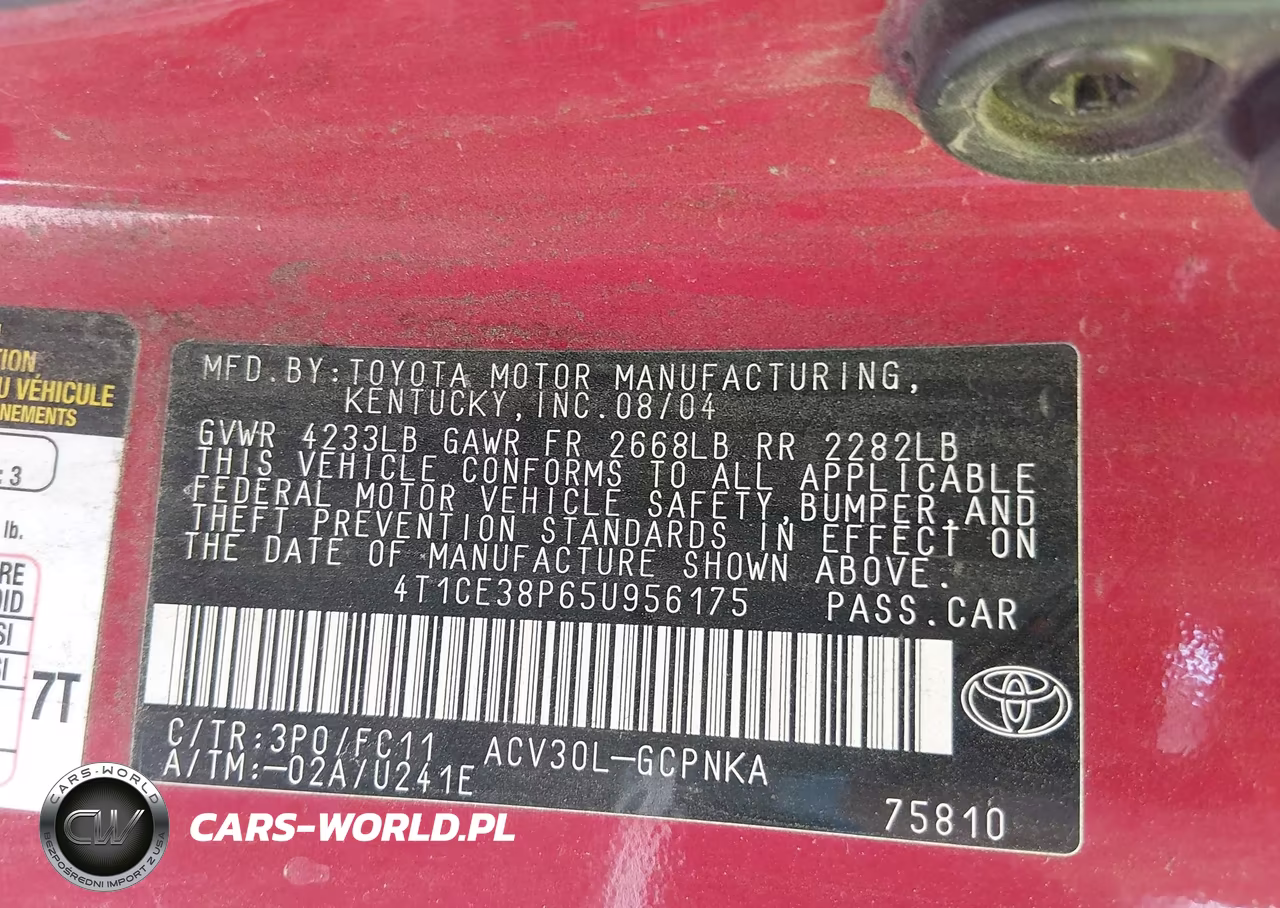 2005 Toyota Camry Solara Se Sport VIN:4T1CE38P65U956175 - 9