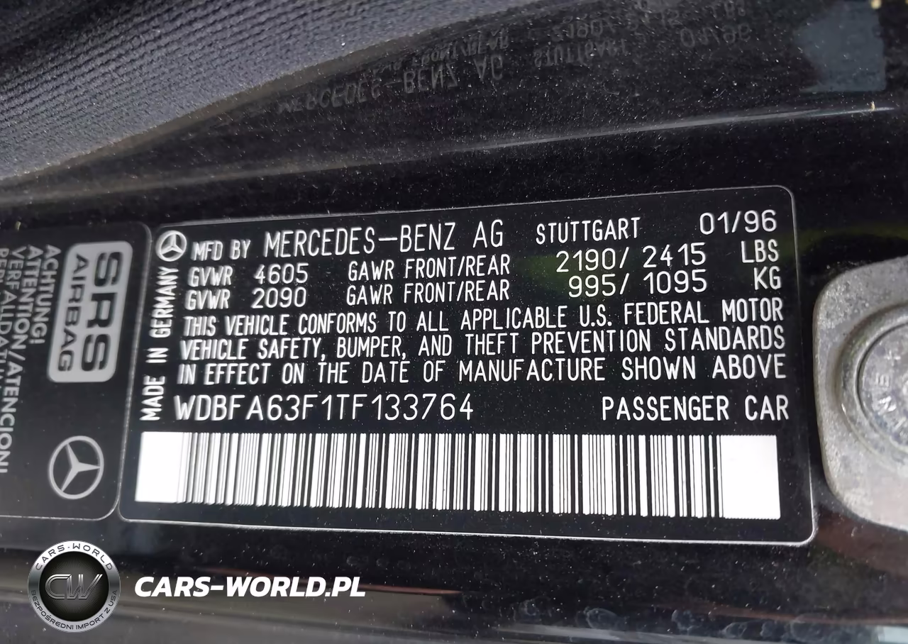 1996 Mercedes-Benz Sl 320 VIN:WDBFA63F1TF133764 - 9