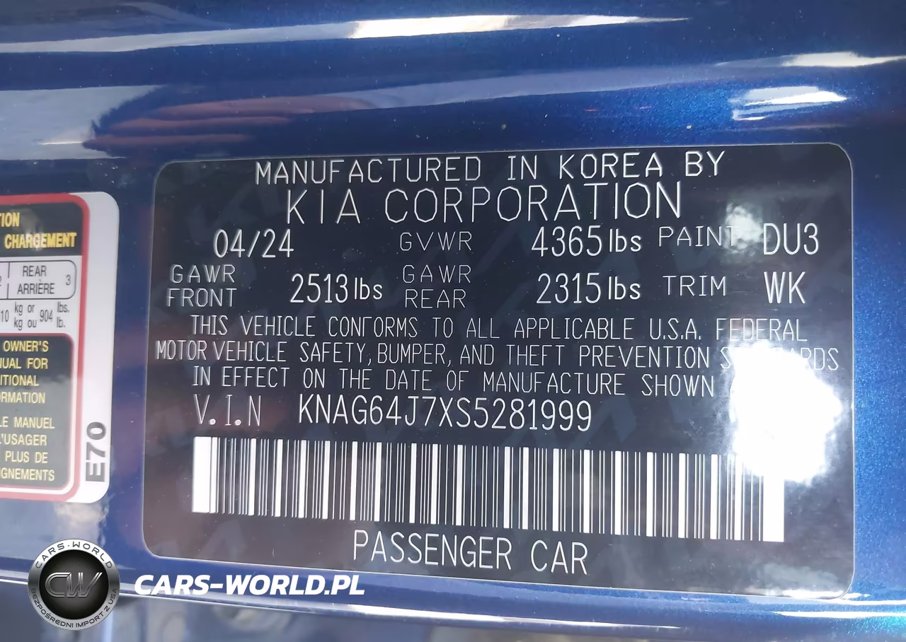 2025 Kia K5 Gt-Line VIN:KNAG64J7XS5281999 - 9