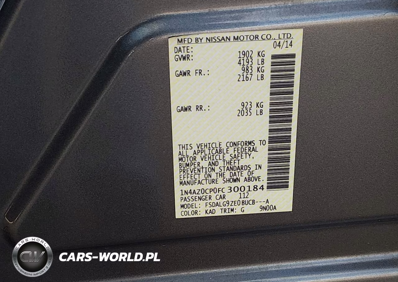 2015 Nissan Leaf Sl VIN:1N4AZ0CP0FC300184 - 9