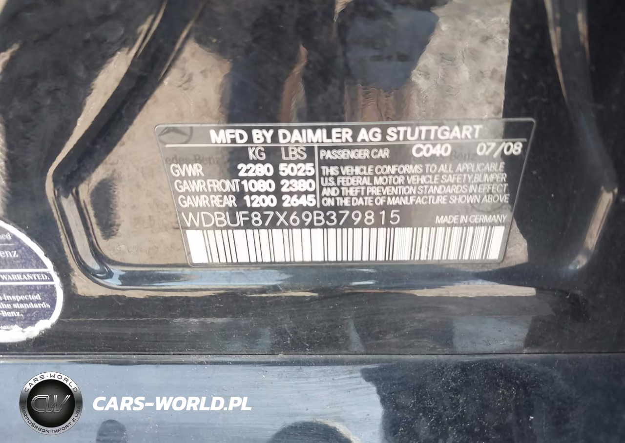 2009 Mercedes-Benz E 350 4Matic VIN:WDBUF87X69B379815 - 9