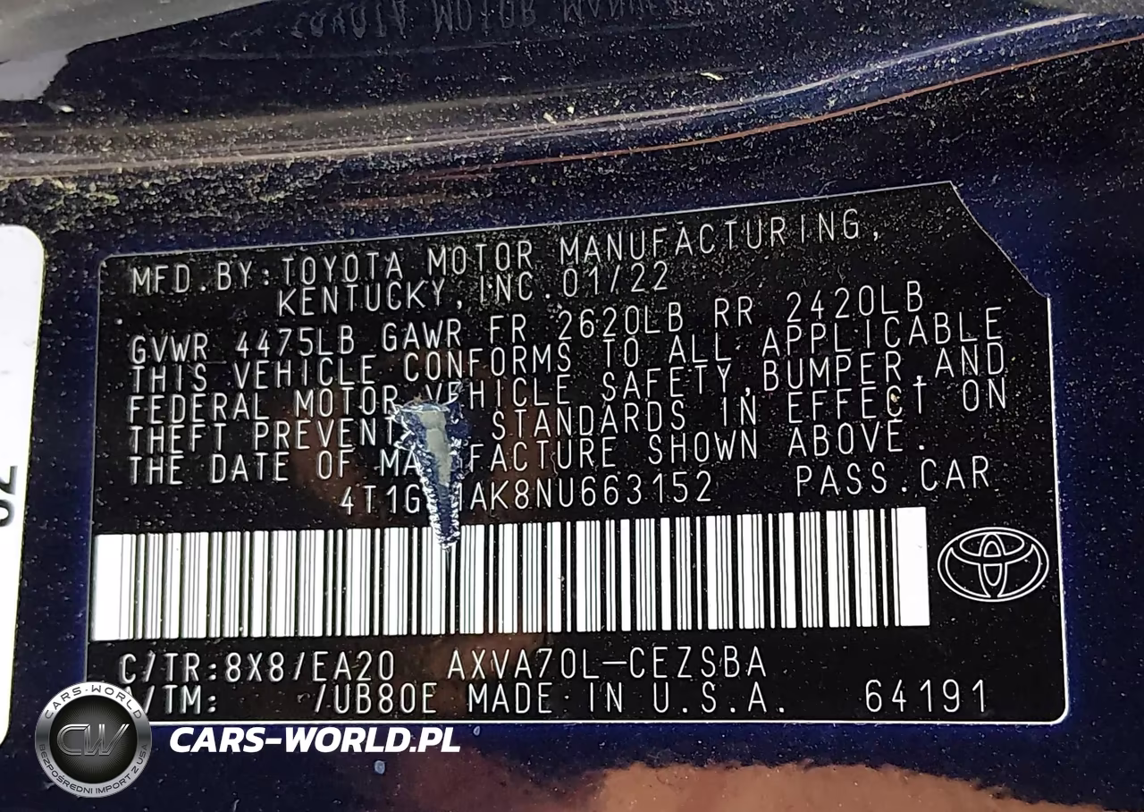 2022 Toyota Camry Se VIN:4T1G11AK8NU663152 - 9