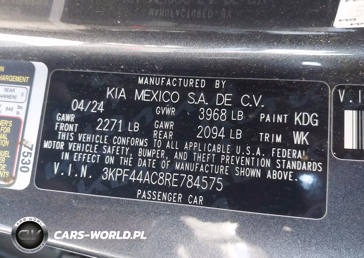 2024 Kia Forte Gt VIN:3KPF44AC8RE784575 - 9