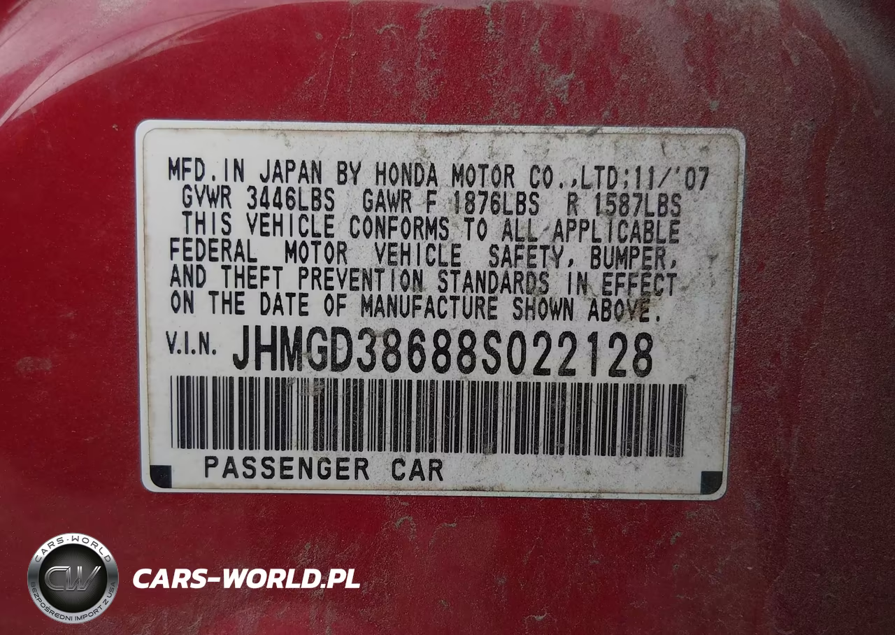 2008 Honda Fit Sport VIN:JHMGD38688S022128 - 9