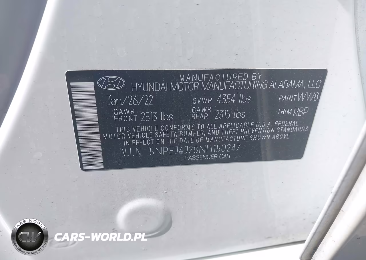 2022 Hyundai Sonata Sel Plus VIN:5NPEJ4J28NH150247 - 9
