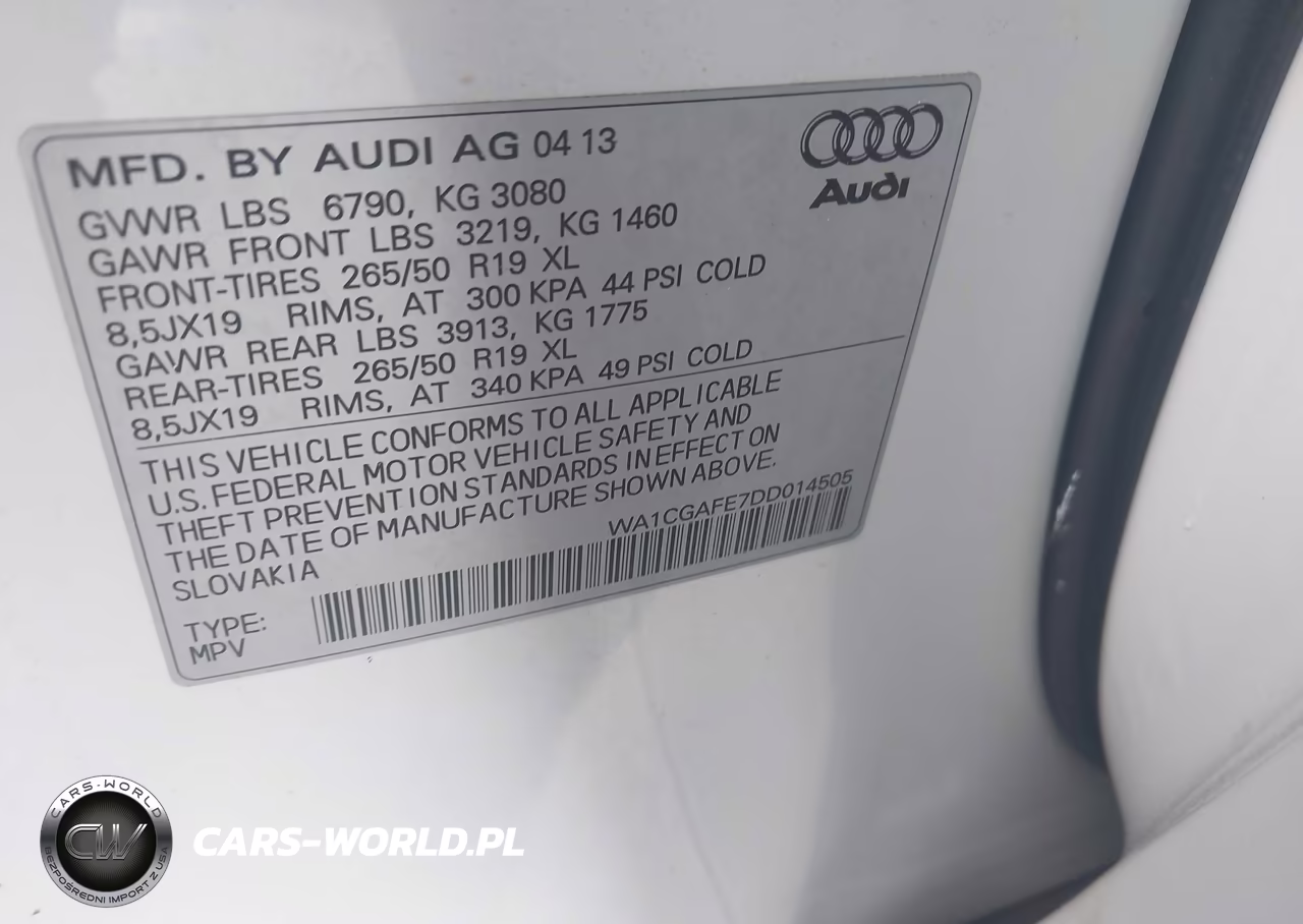 2013 Audi Q7 3.0T Premium VIN:WA1CGAFE7DD014505 - 9
