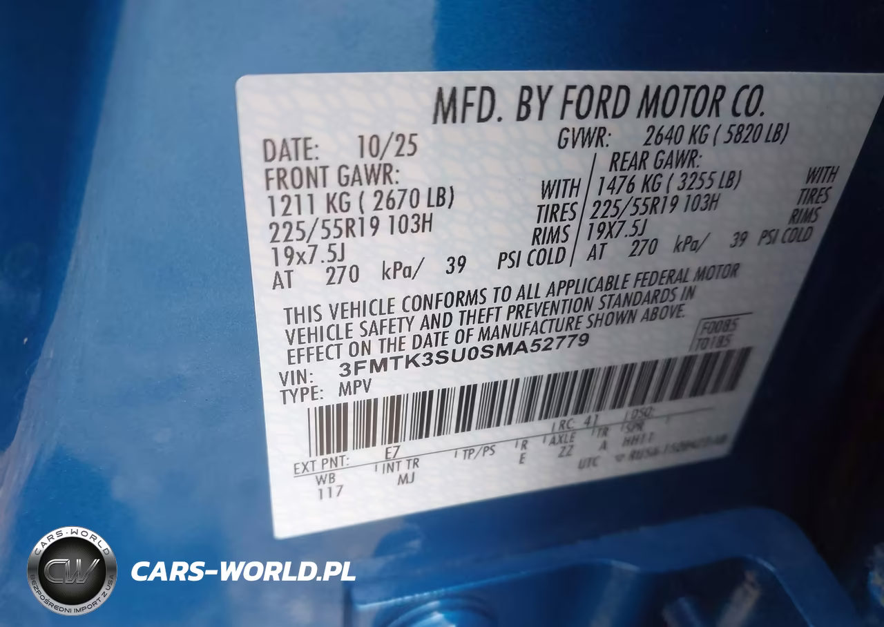 2025 Ford Mustang Mach-E Premium VIN:3FMTK3SU0SMA52779 - 9