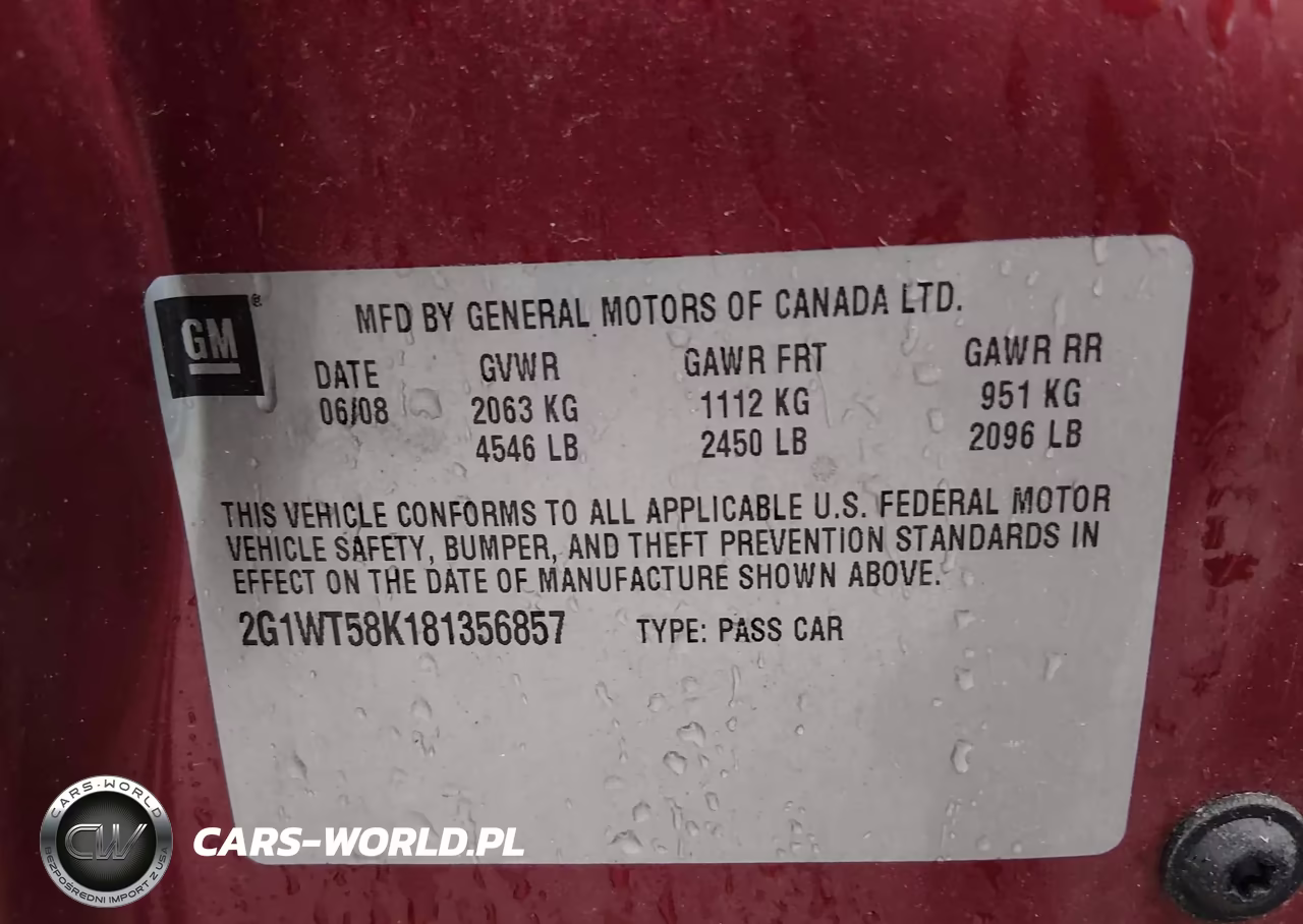2008 Chevrolet Impala Lt VIN:2G1WT58K181356857 - 9