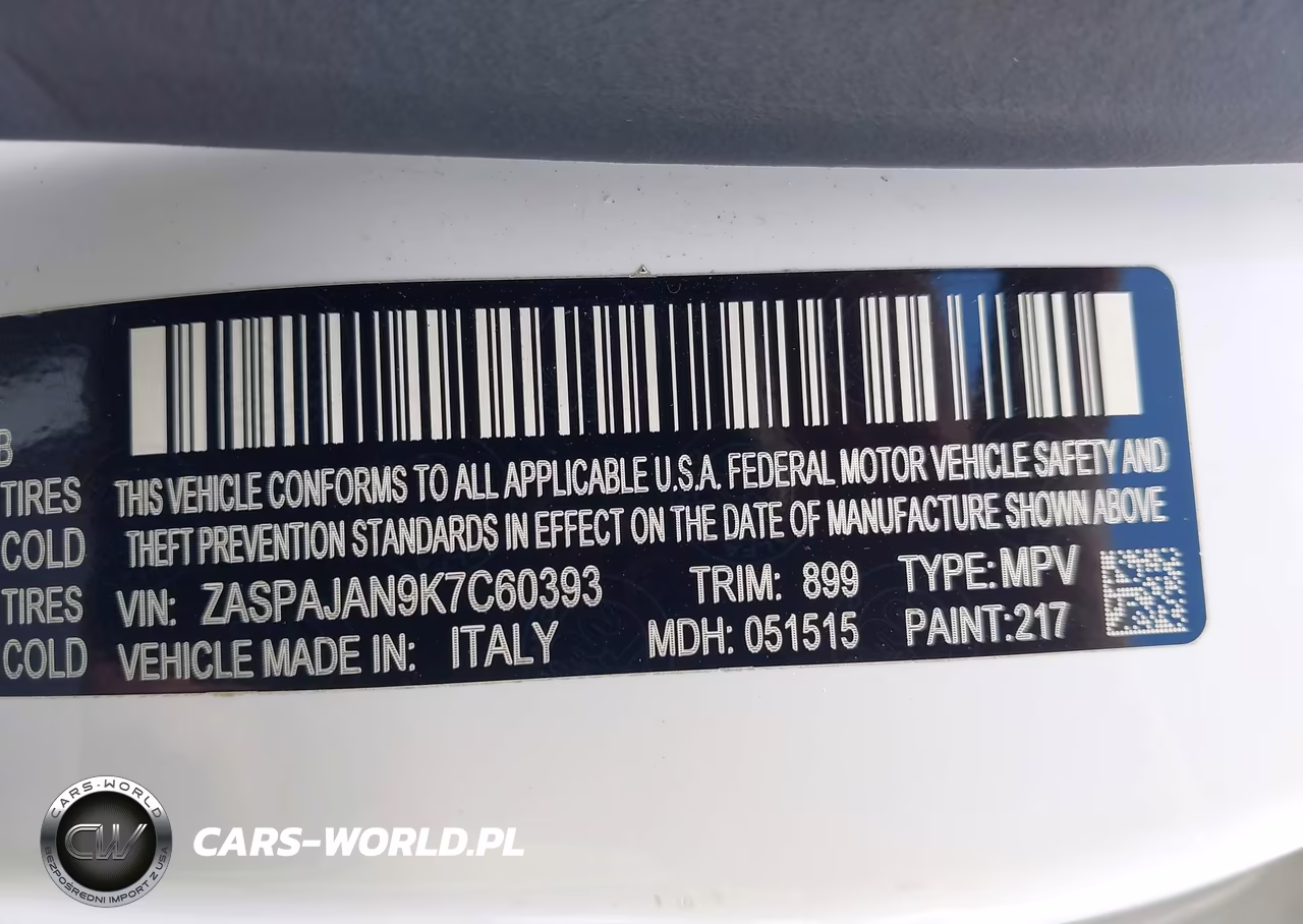 2019 Alfa Romeo Stelvio Rwd VIN:ZASPAJAN9K7C60393 - 9