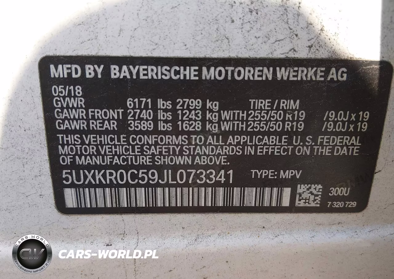 2018 BMW X5 xDrive35I VIN:5UXKR0C59JL073341 - 9