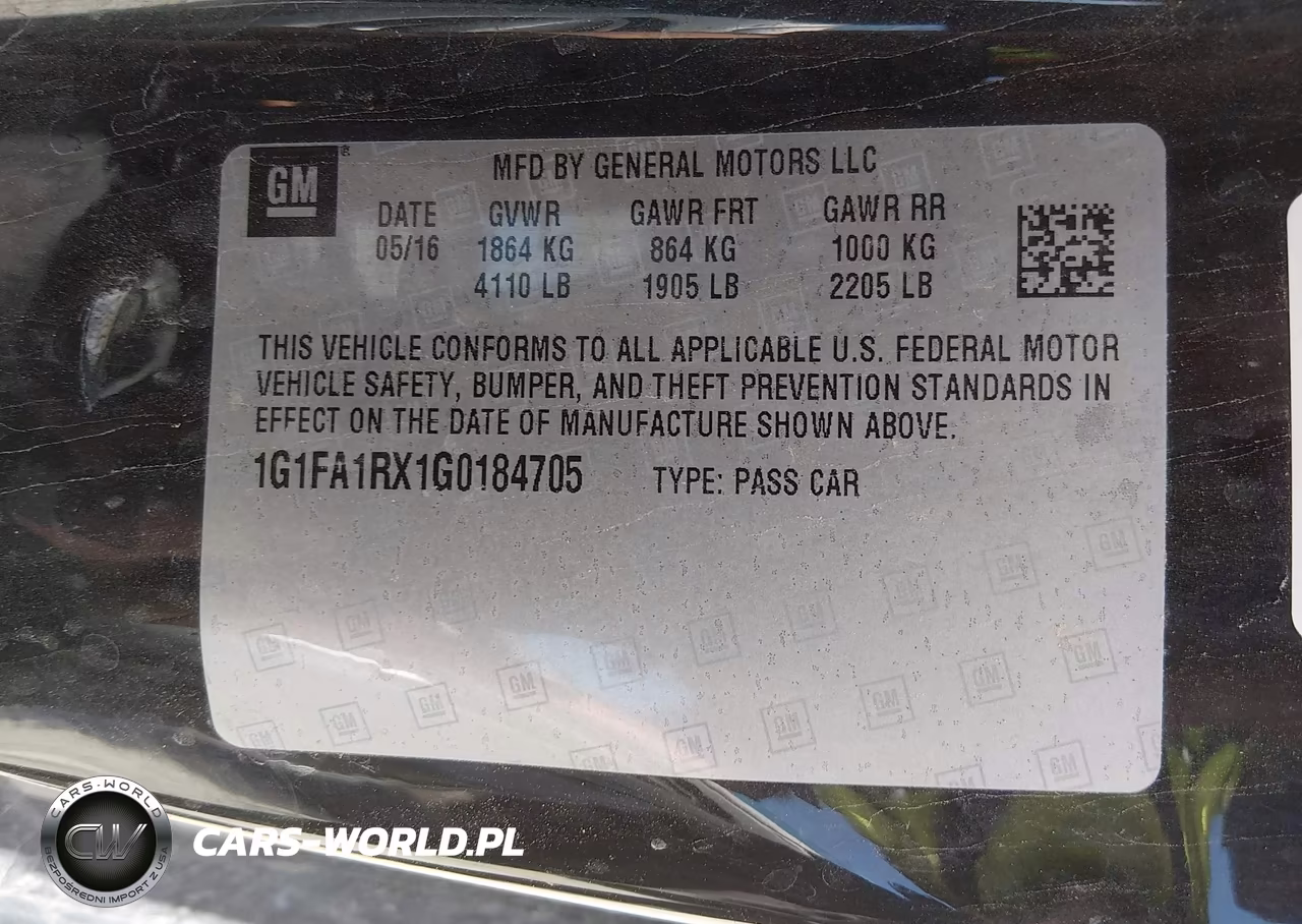 2016 Chevrolet Camaro Lt VIN:1G1FA1RX1G0184705 - 9