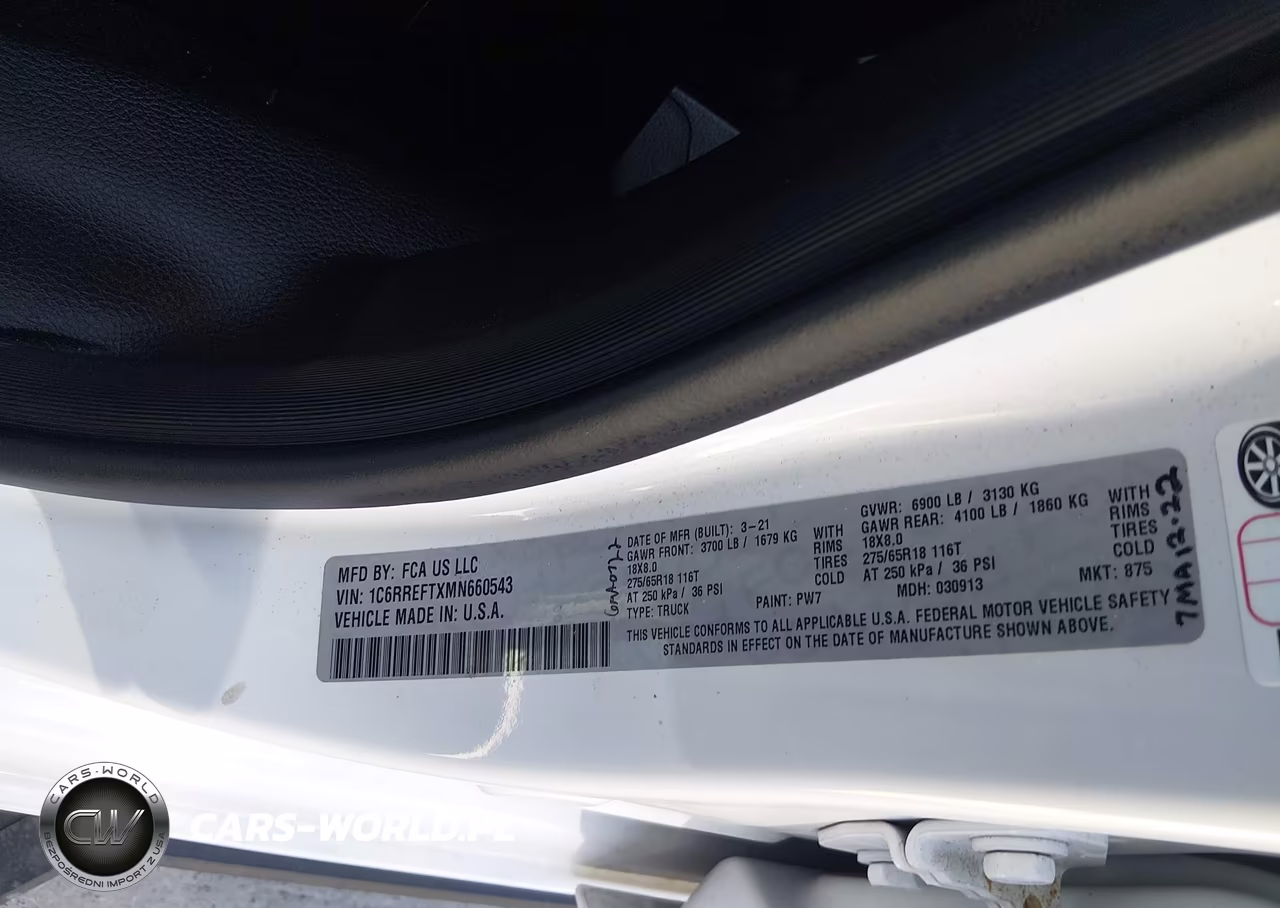 2021 Ram 1500 Lone Star 4X2 5'7 Box VIN:1C6RREFTXMN660543 - 9