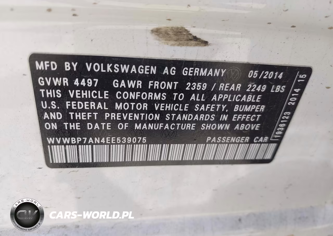 2014 Volkswagen Cc 2.0T R-Line VIN:WVWBP7AN4EE539075 - 9