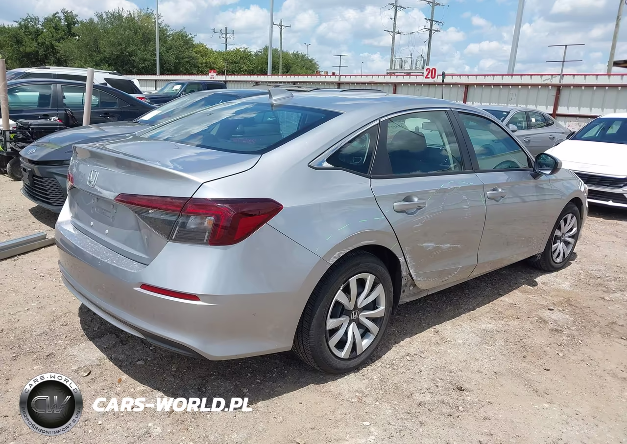 2025 Honda Civic Lx VIN:2HGFE2F25SH598425 - 4