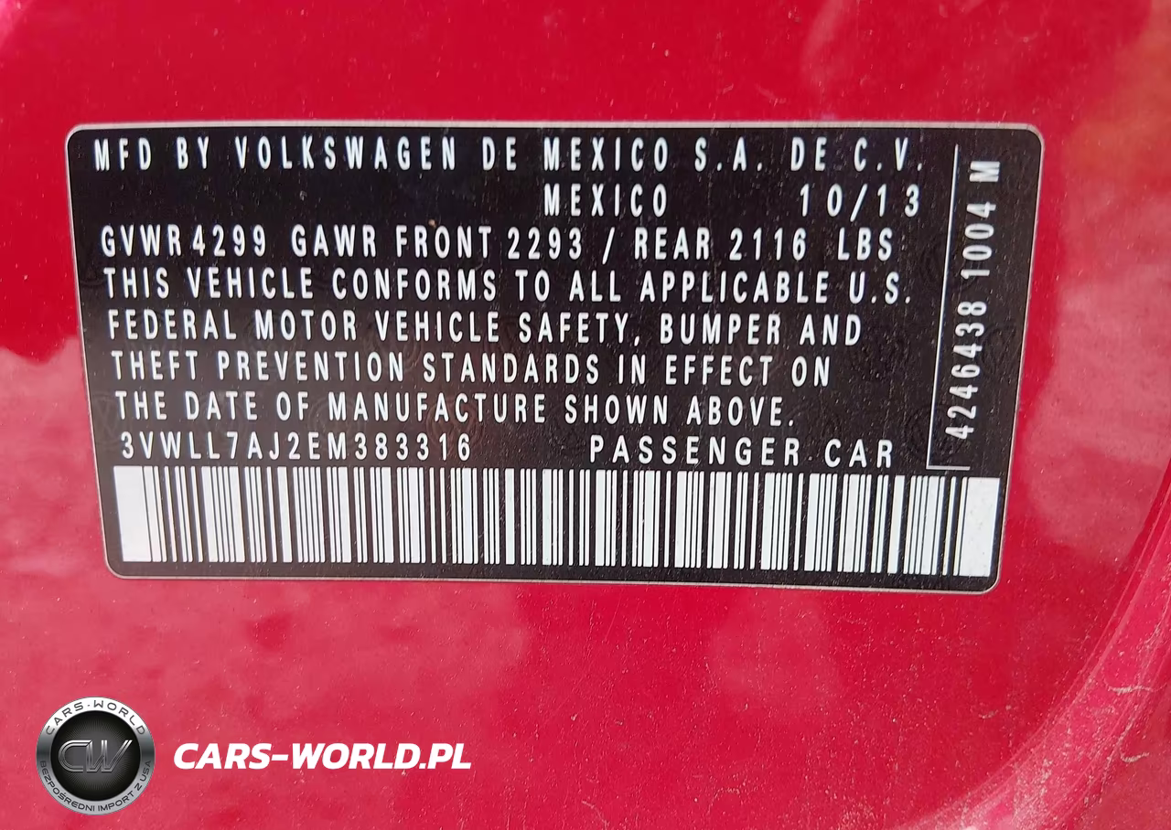 2014 Volkswagen Jetta 2.0L Tdi VIN:3VWLL7AJ2EM383316 - 9