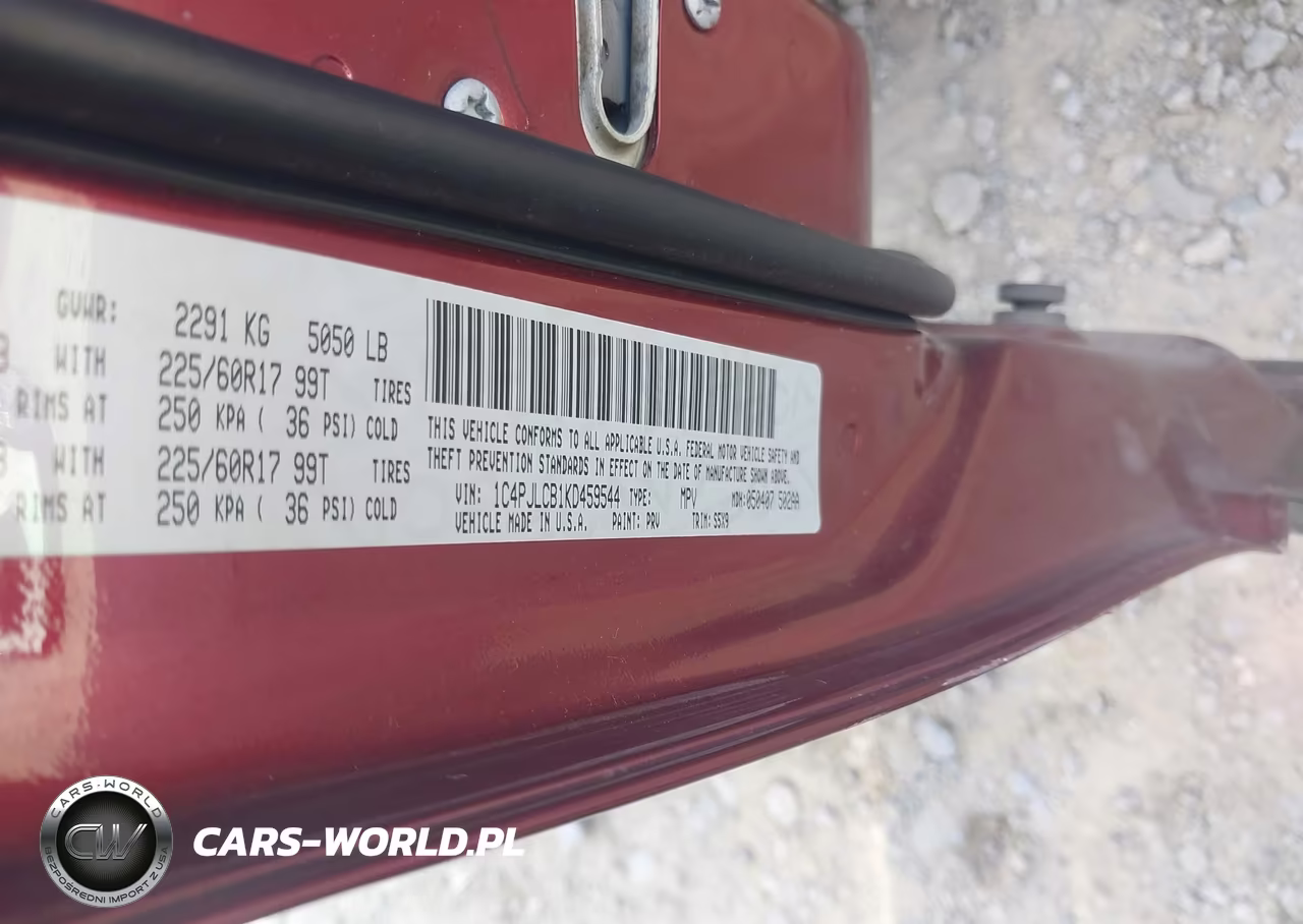 2019 Jeep Cherokee Latitude Fwd VIN:1C4PJLCB1KD459544 - 9