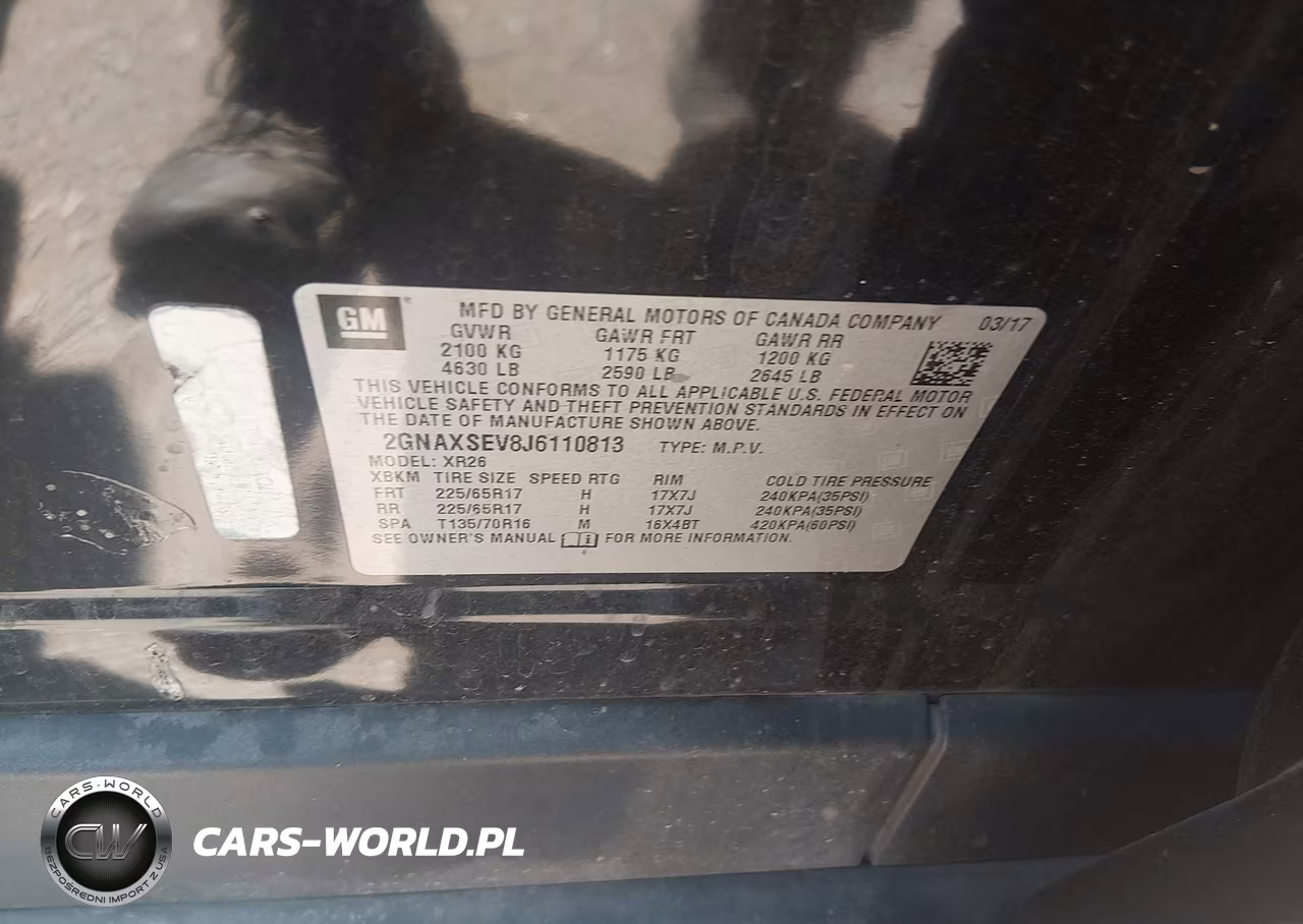 2018 Chevrolet Equinox Lt VIN:2GNAXSEV8J6110813 - 9