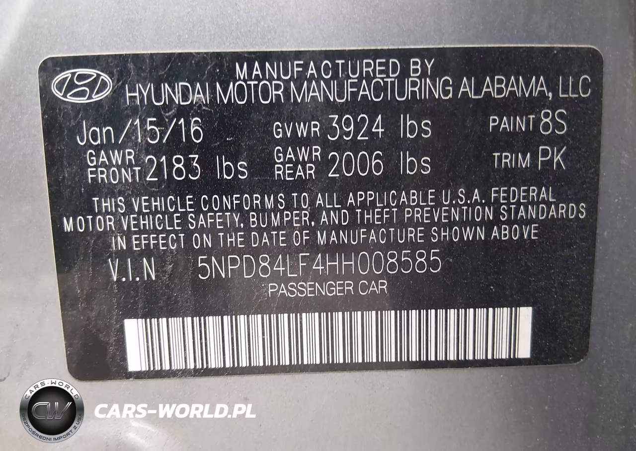 2017 Hyundai Elantra Se VIN:5NPD84LF4HH008585 - 9