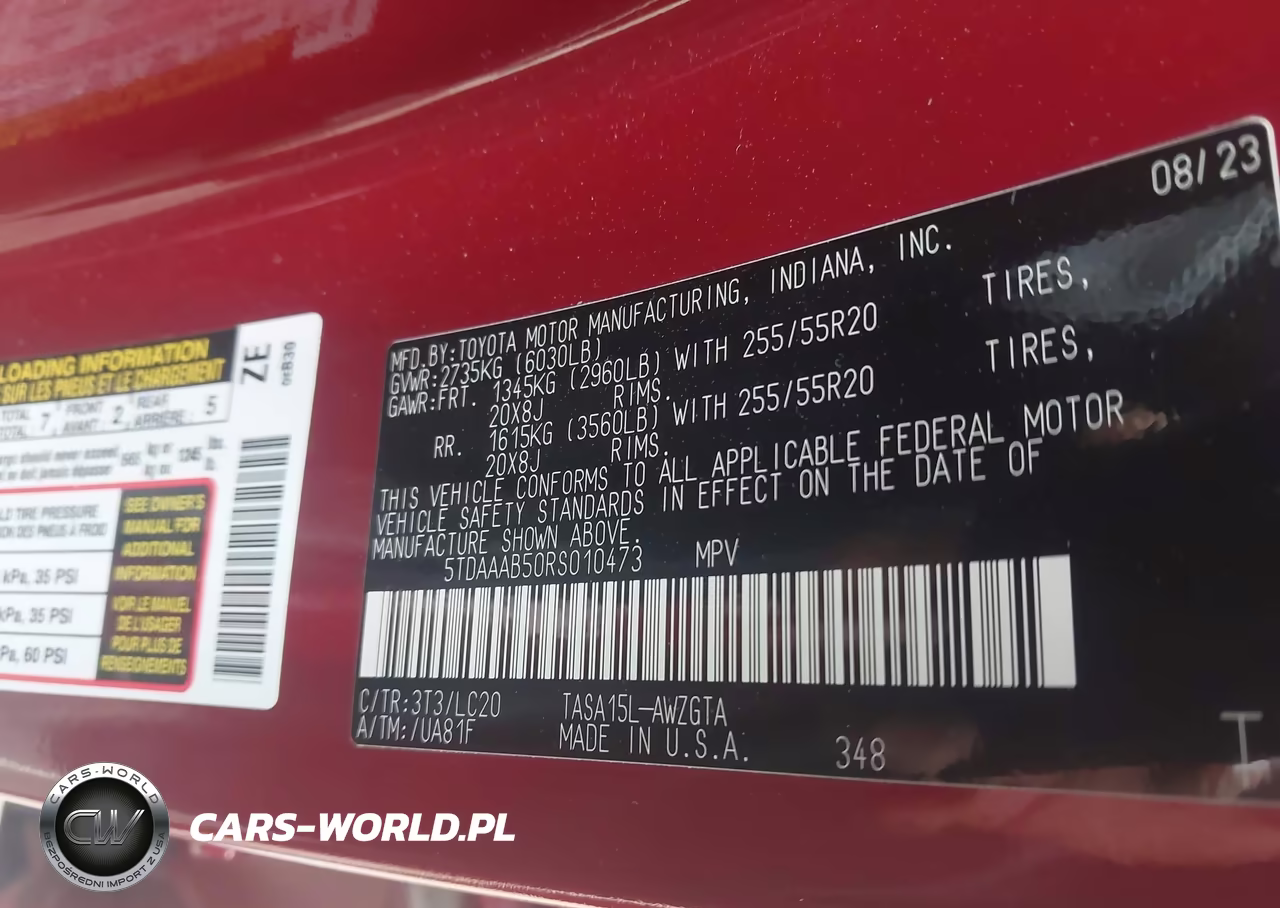 2024 Toyota Grand Highlander Limited VIN:5TDAAAB50RS010473 - 9