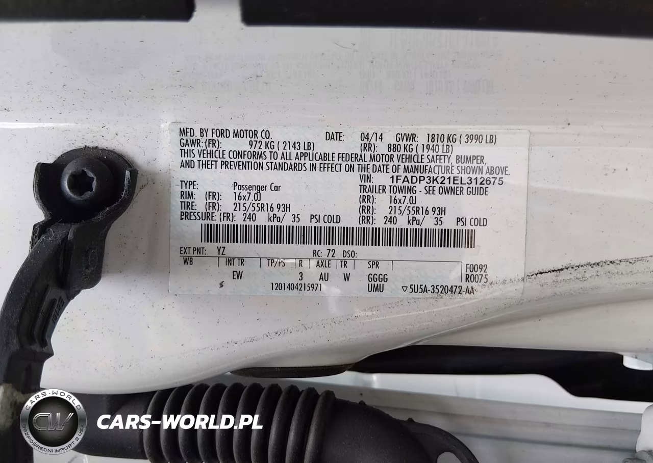 2014 Ford Focus Se VIN:1FADP3K21EL312675 - 9