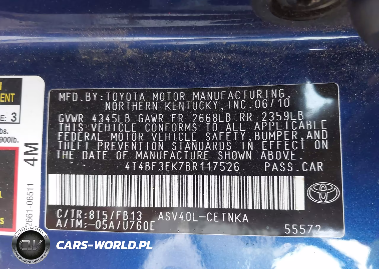 2011 Toyota Camry Le VIN:4T4BF3EK7BR117526 - 9