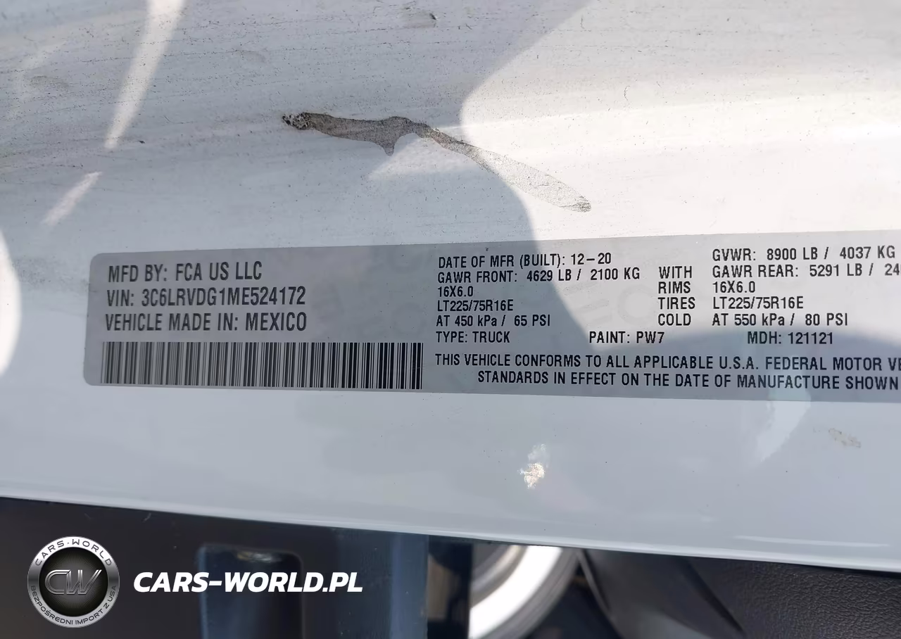 2021 Ram Promaster 2500 High Roof 159 Wb VIN:3C6LRVDG1ME524172 - 9