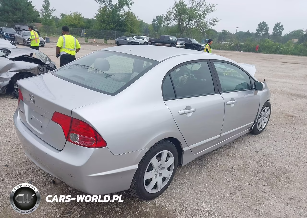 2008 Honda Civic Lx VIN:1HGFA165X8L017707 - 4