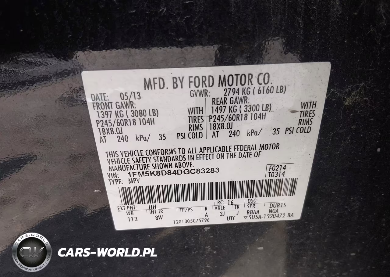 2013 Ford Explorer Xlt VIN:1FM5K8D84DGC83283 - 9