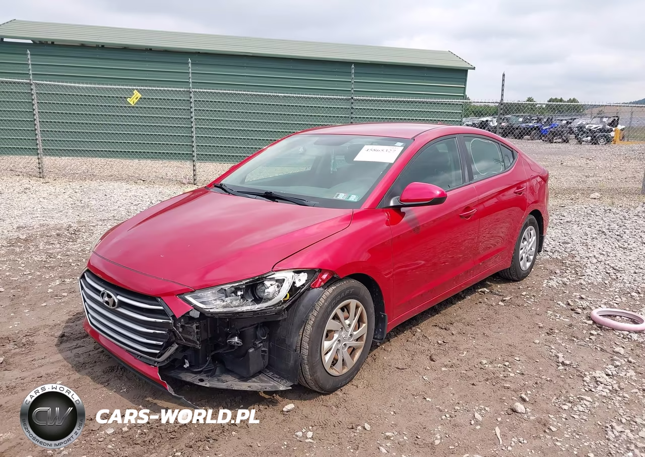 2017 Hyundai Elantra Se VIN:KMHD74LF8HU394545 - 2