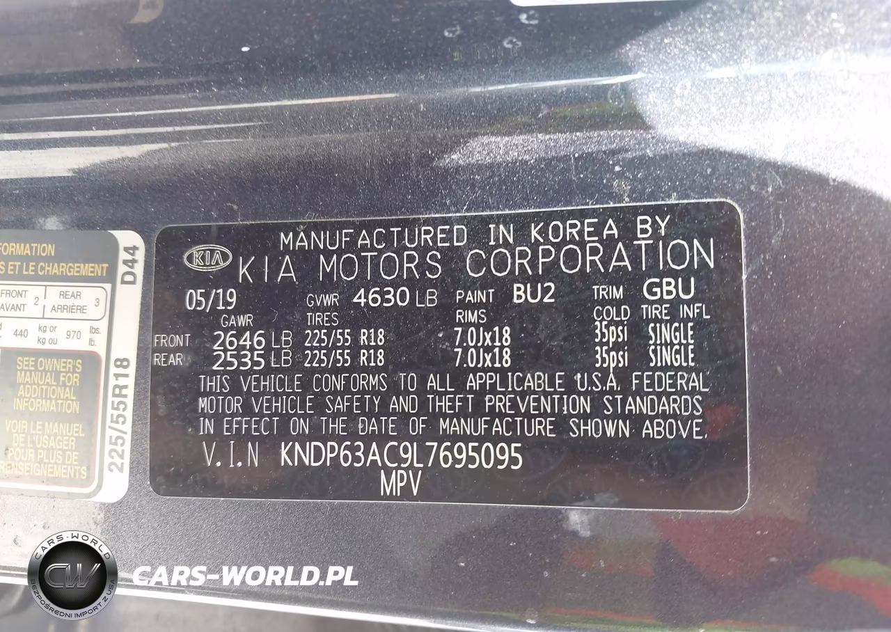 2020 Kia Sportage S VIN:KNDP63AC9L7695095 - 9