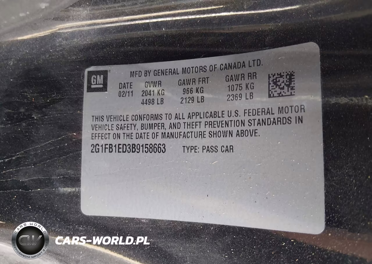 2011 Chevrolet Camaro 1Lt VIN:2G1FB1ED3B9158663 - 9