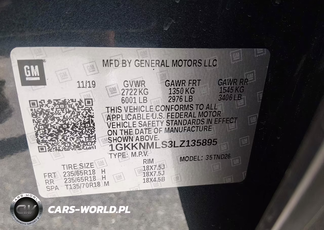 2020 GMC Acadia Fwd Slt VIN:1GKKNMLS3LZ135895 - 9
