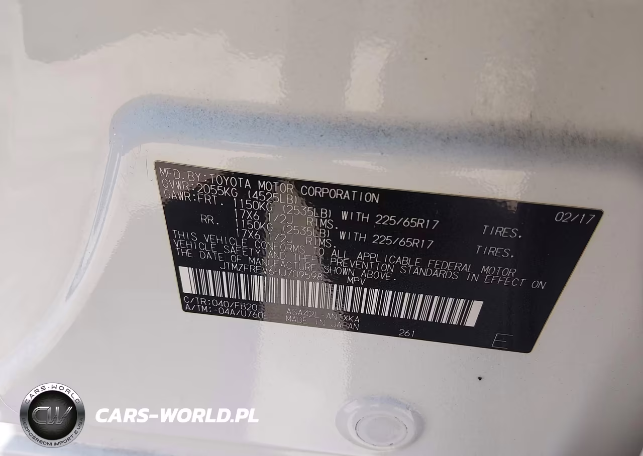 2017 Toyota Rav4 Le VIN:JTMZFREV6HJ709598 - 9