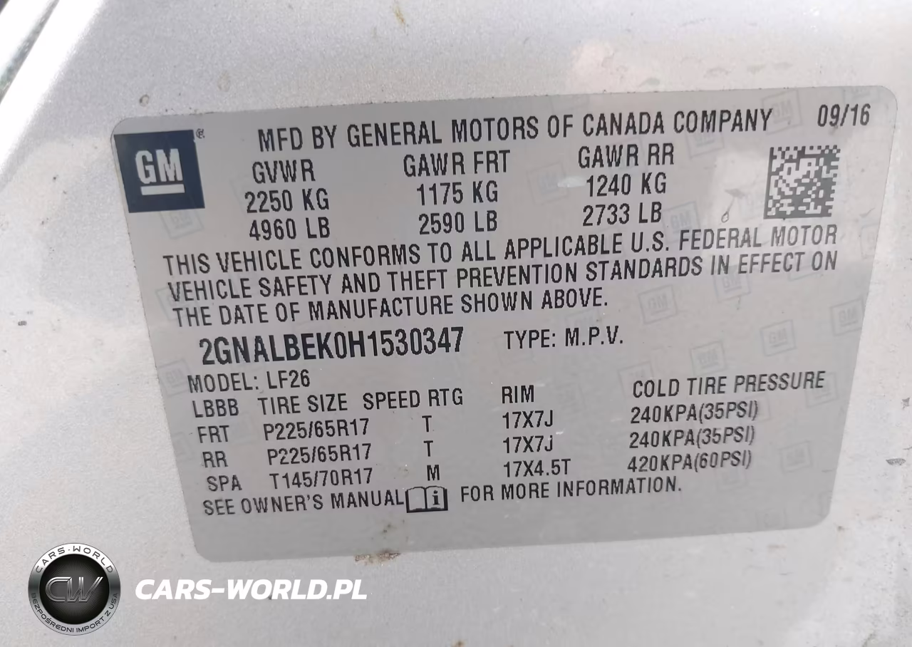 2017 Chevrolet Equinox Ls VIN:2GNALBEK0H1530347 - 9