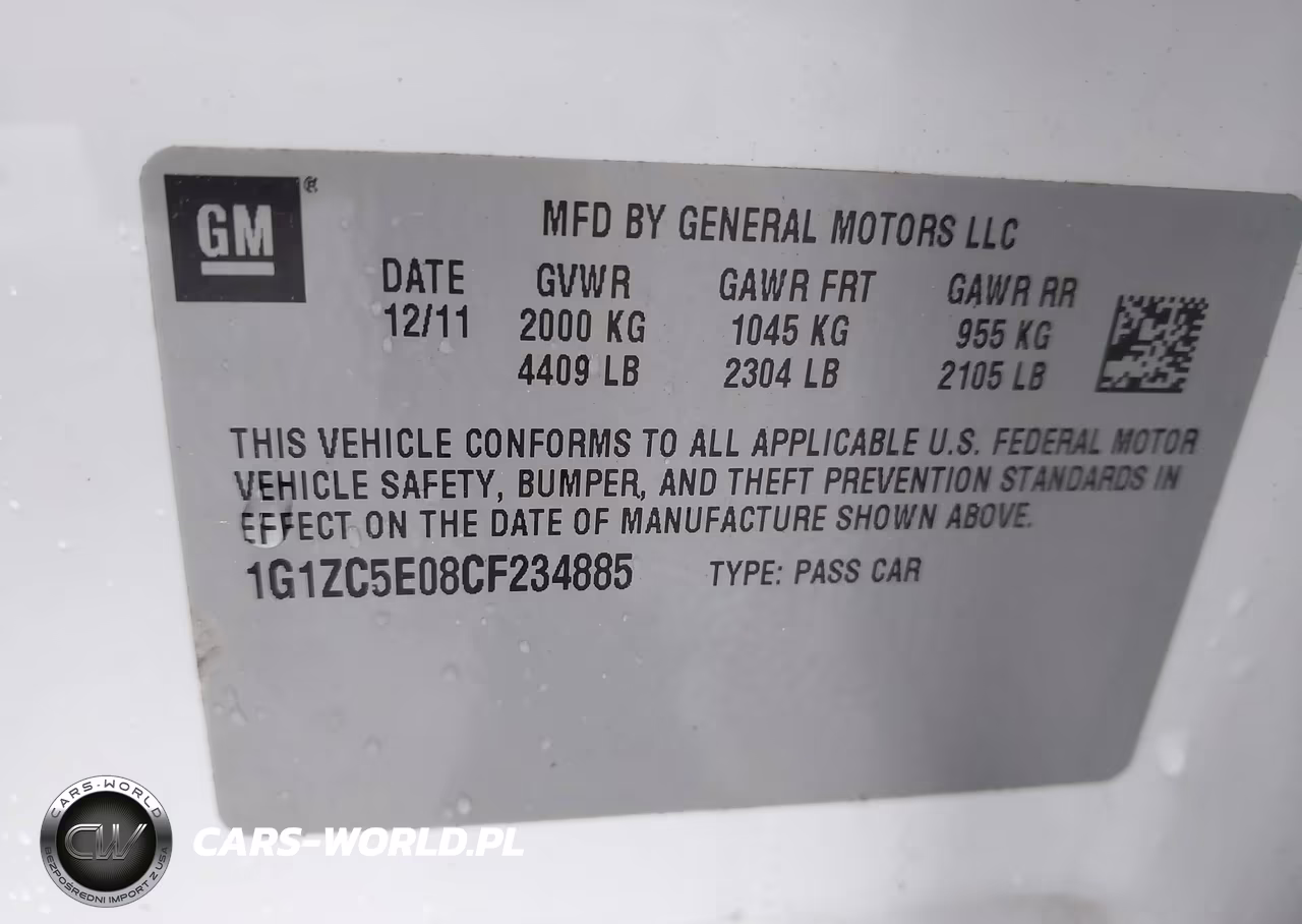 2012 Chevrolet Malibu VIN:1G1ZC5E08CF234885 - 9