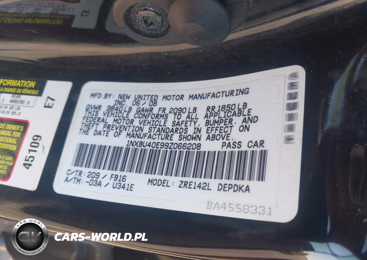 2009 Toyota Corolla Le VIN:1NXBU40E99Z066208 - 9
