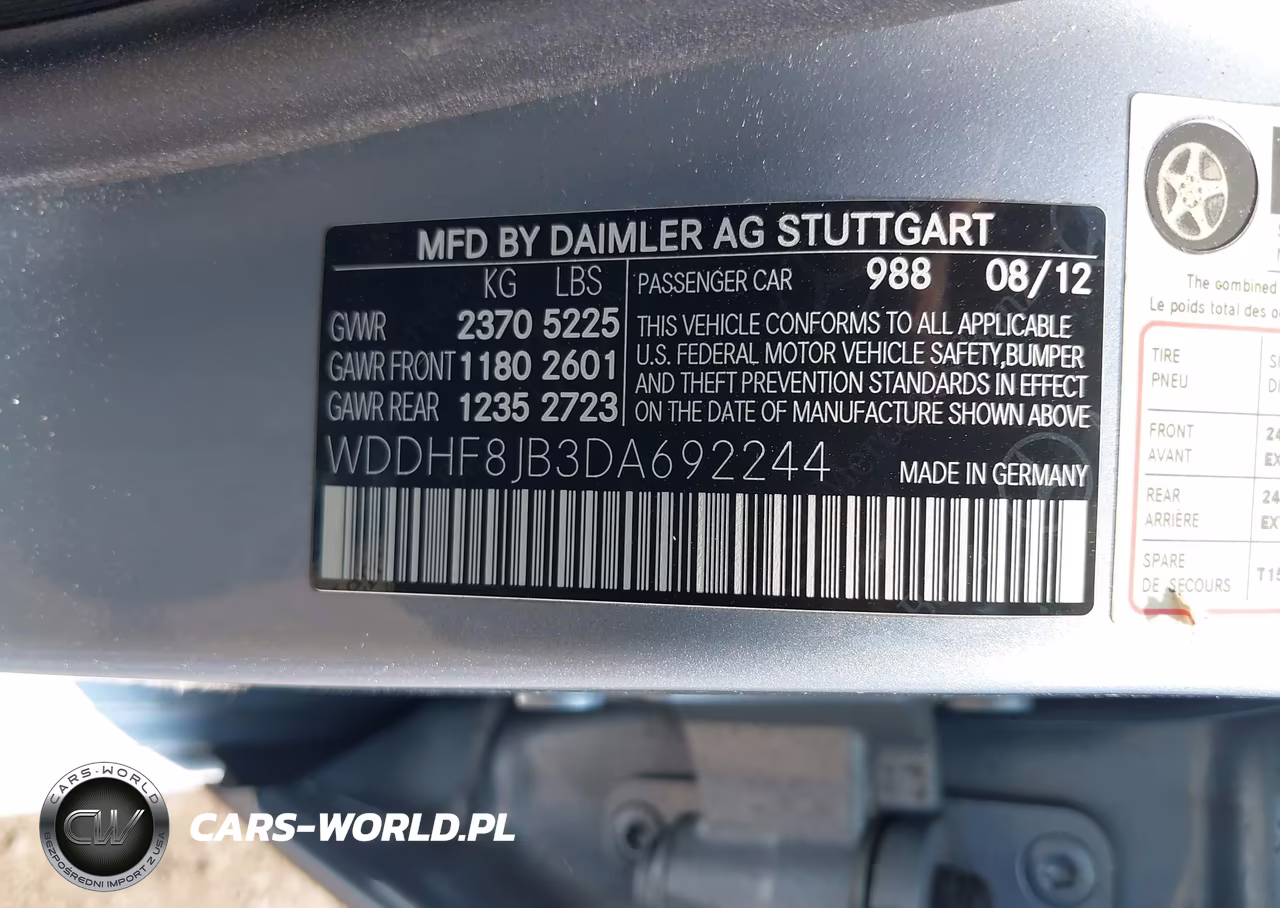 2013 Mercedes-Benz E 350 4Matic VIN:WDDHF8JB3DA692244 - 9