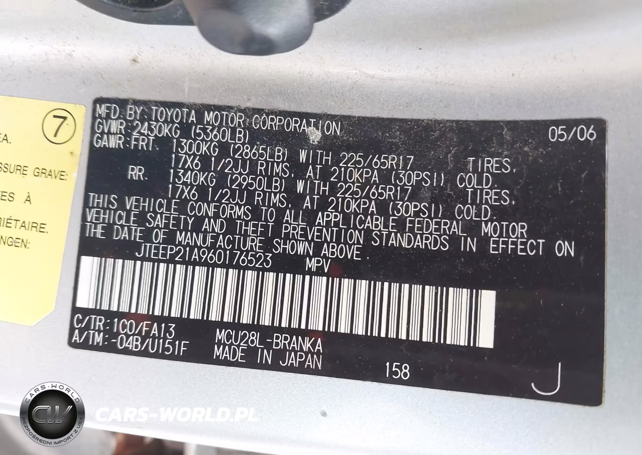 2006 Toyota Highlander Sport V6 VIN:JTEEP21A960176523 - 9