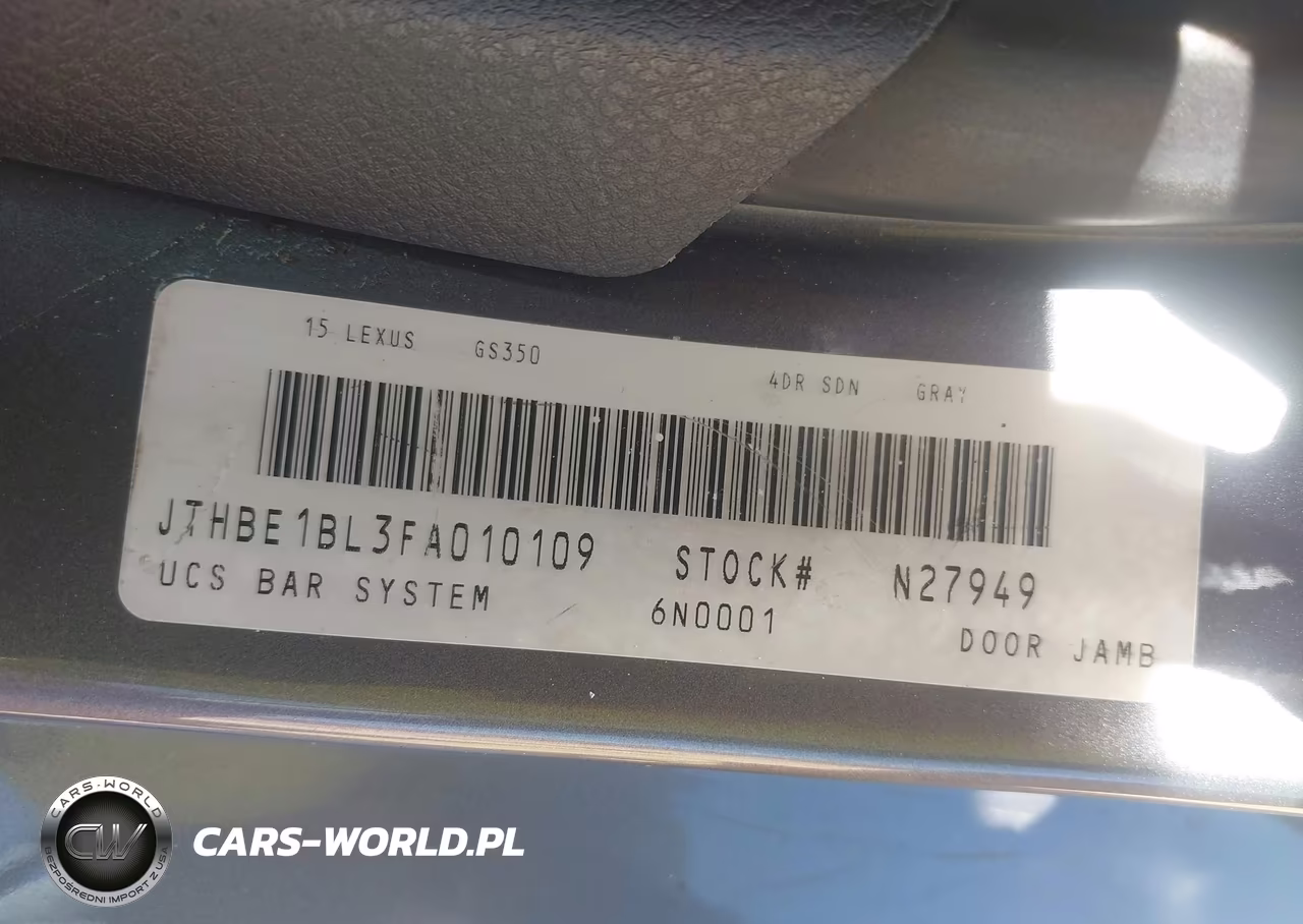 2015 Lexus Gs 350 VIN:JTHBE1BL3FA010109 - 9