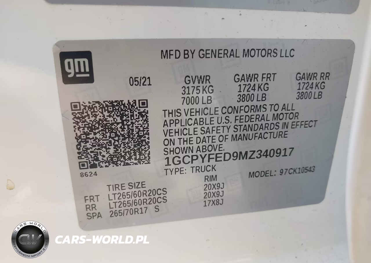 2021 Chevrolet Silverado 1500 4Wd Short Bed Lt Trail Boss VIN:1GCPYFED9MZ340917 - 9