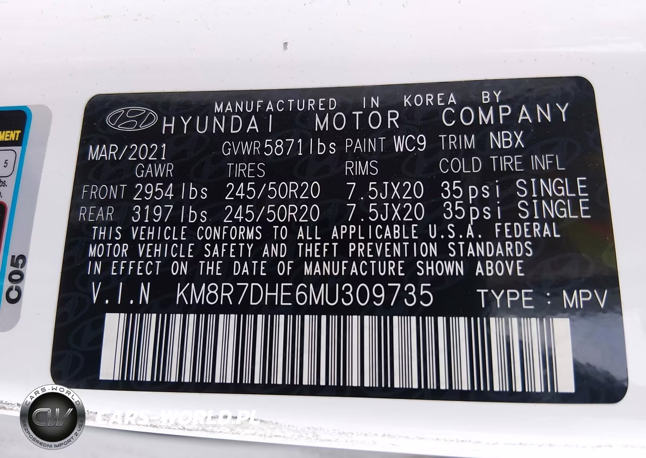 2021 Hyundai Palisade Calligraphy VIN:KM8R7DHE6MU309735 - 9