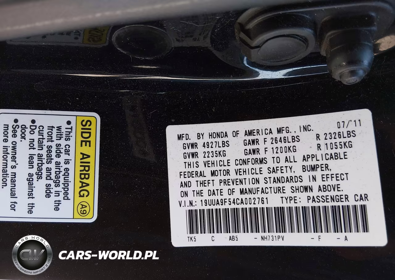 2012 Acura Tl 3.7 VIN:19UUA9F54CA002761 - 9