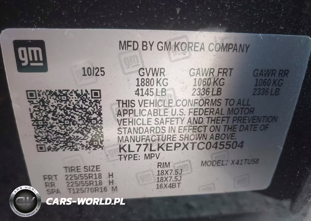 2026 Chevrolet Trax Fwd Activ VIN:KL77LKEPXTC045504 - 9