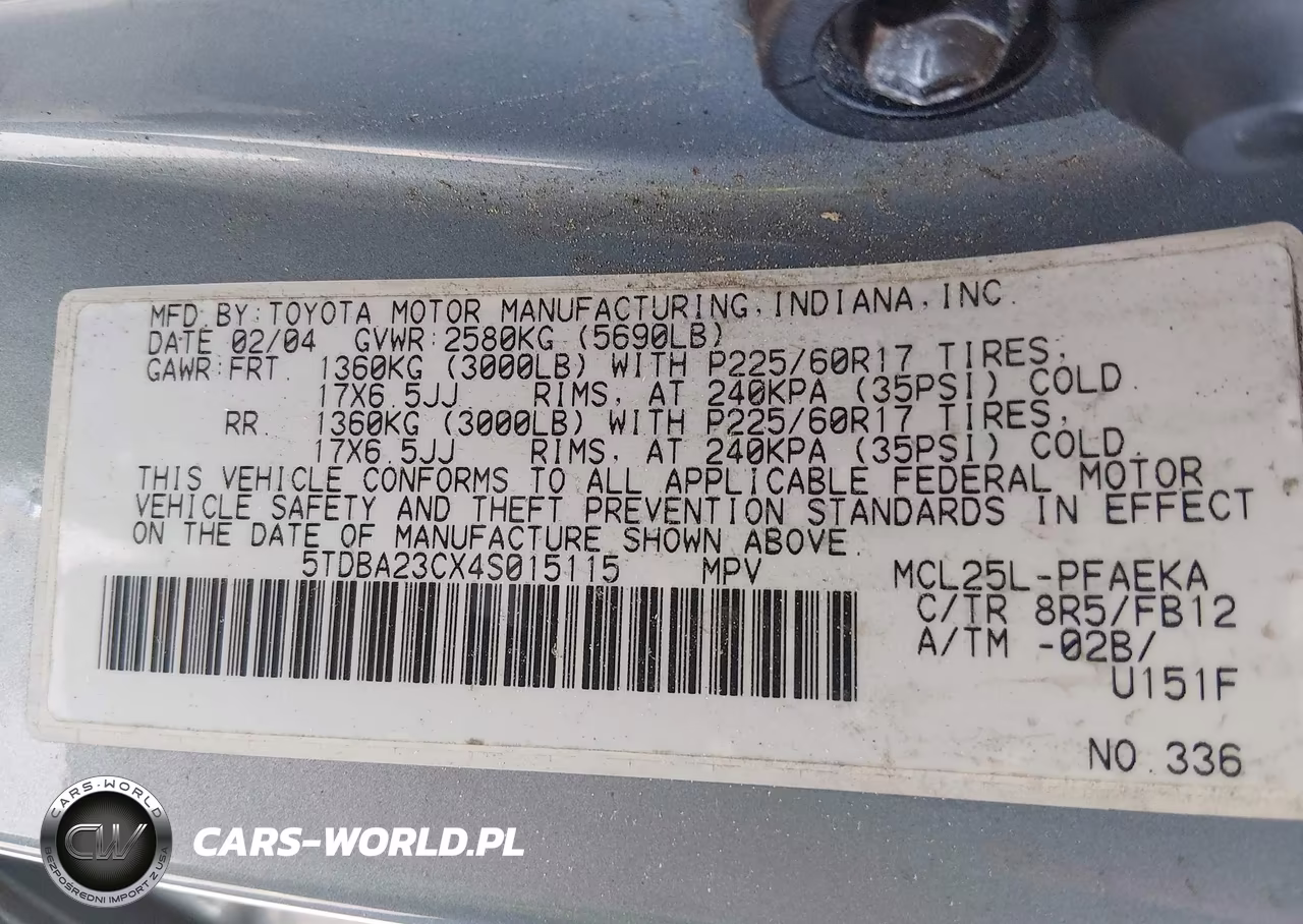 2004 Toyota Sienna Le VIN:5TDBA23CX4S015115 - 9