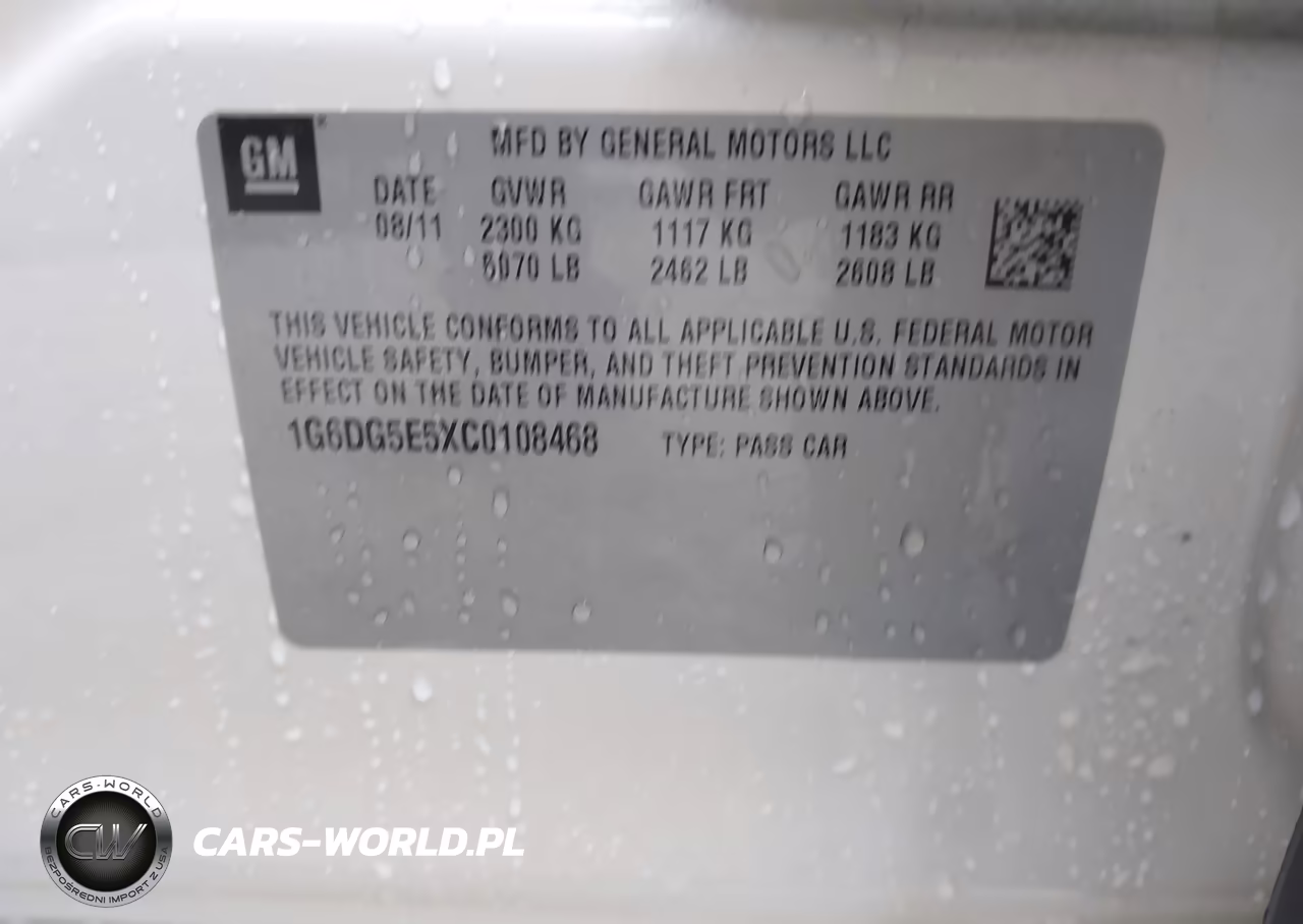 2012 Cadillac Cts Luxury VIN:1G6DG5E5XC0108468 - 9