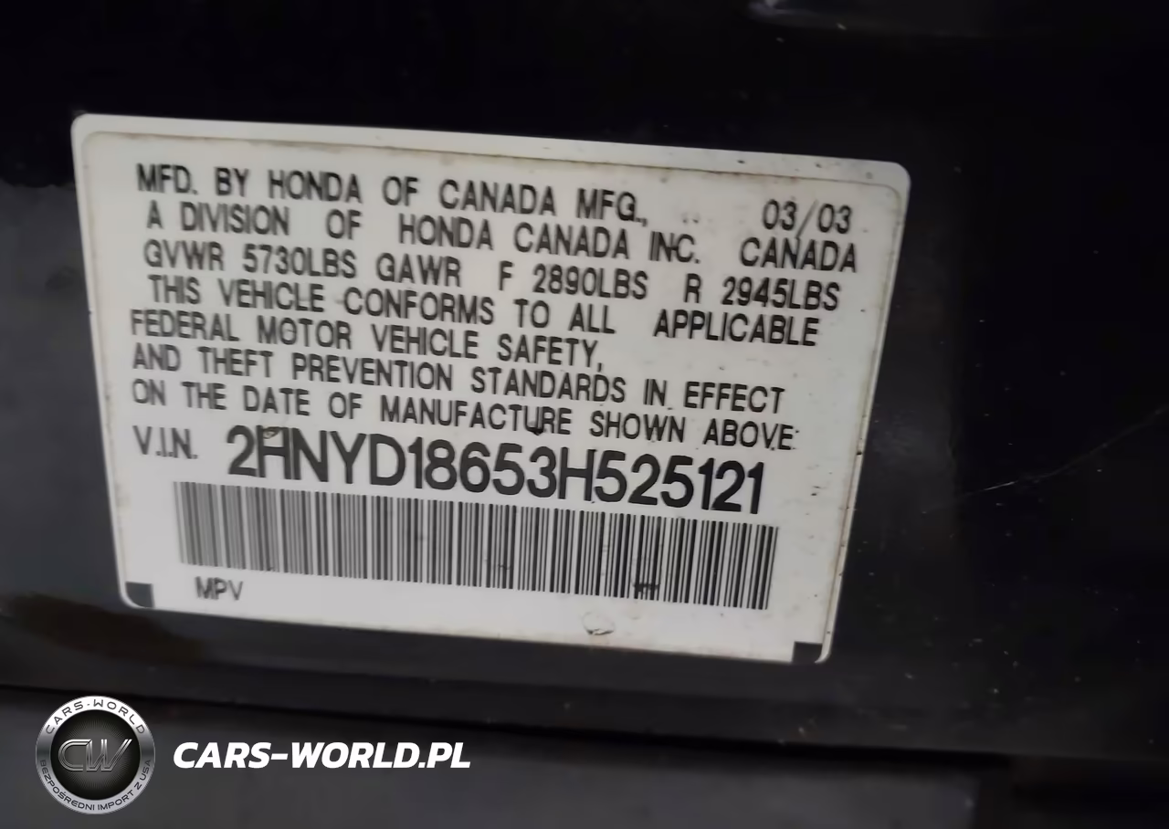 2003 Acura Mdx VIN:2HNYD18653H525121 - 9