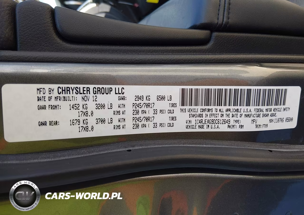 2013 Jeep Grand Cherokee Laredo VIN:1C4RJEAG9DC612649 - 9