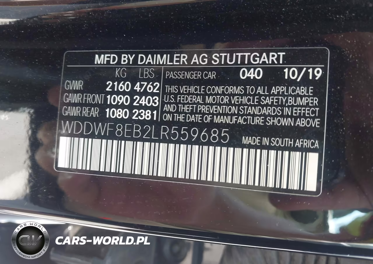 2020 Mercedes-Benz C 300 4Matic VIN:WDDWF8EB2LR559685 - 9