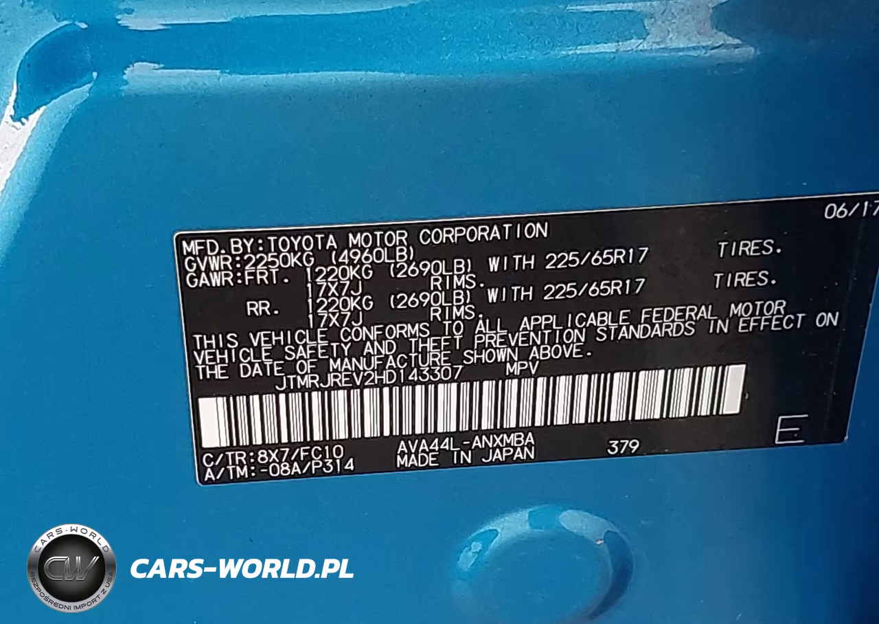 2017 Toyota Rav4 Hybrid Xle VIN:JTMRJREV2HD143307 - 9